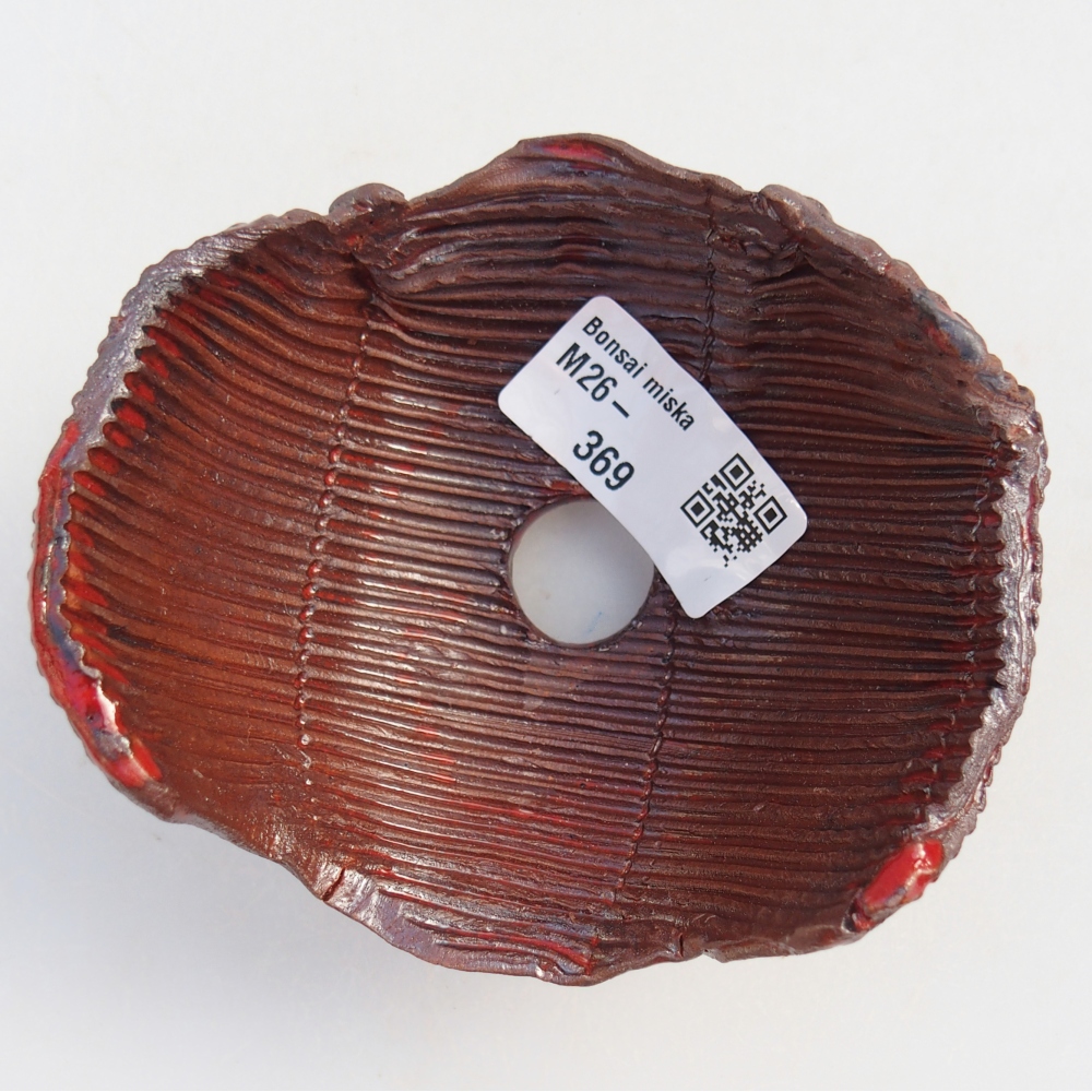 Schelp van keramiek 10 x 10 x 6 cm , kleur bruin