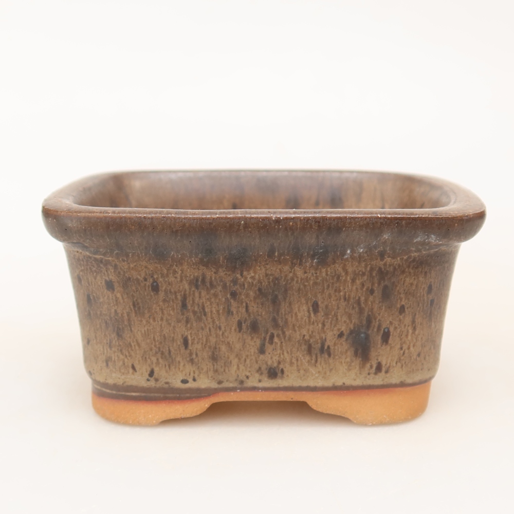 Keramische schaal  9 x 6,5 x 4,5 cm, kleur bruin