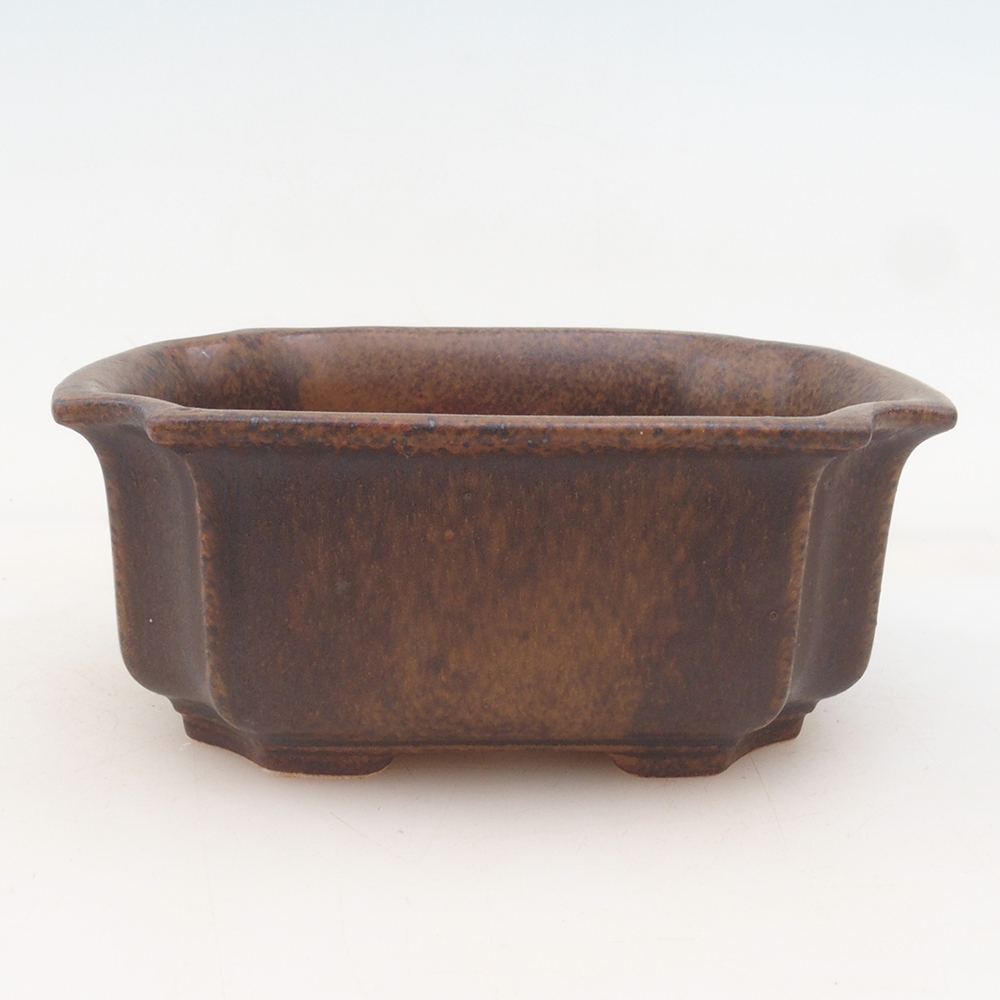Bonsaischaal H01 - 12 x 9 x 5 cm - bruin