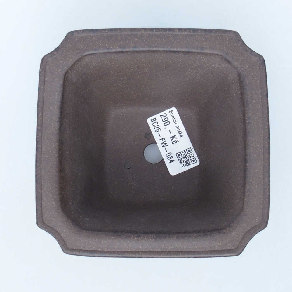 Schaal 12 x 12 x 7,5 cm bruin oker