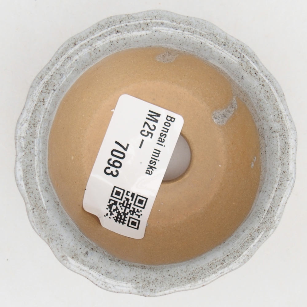 Bonsaischaal van keramiek 26 x 26 x 8 cm, kleur rood