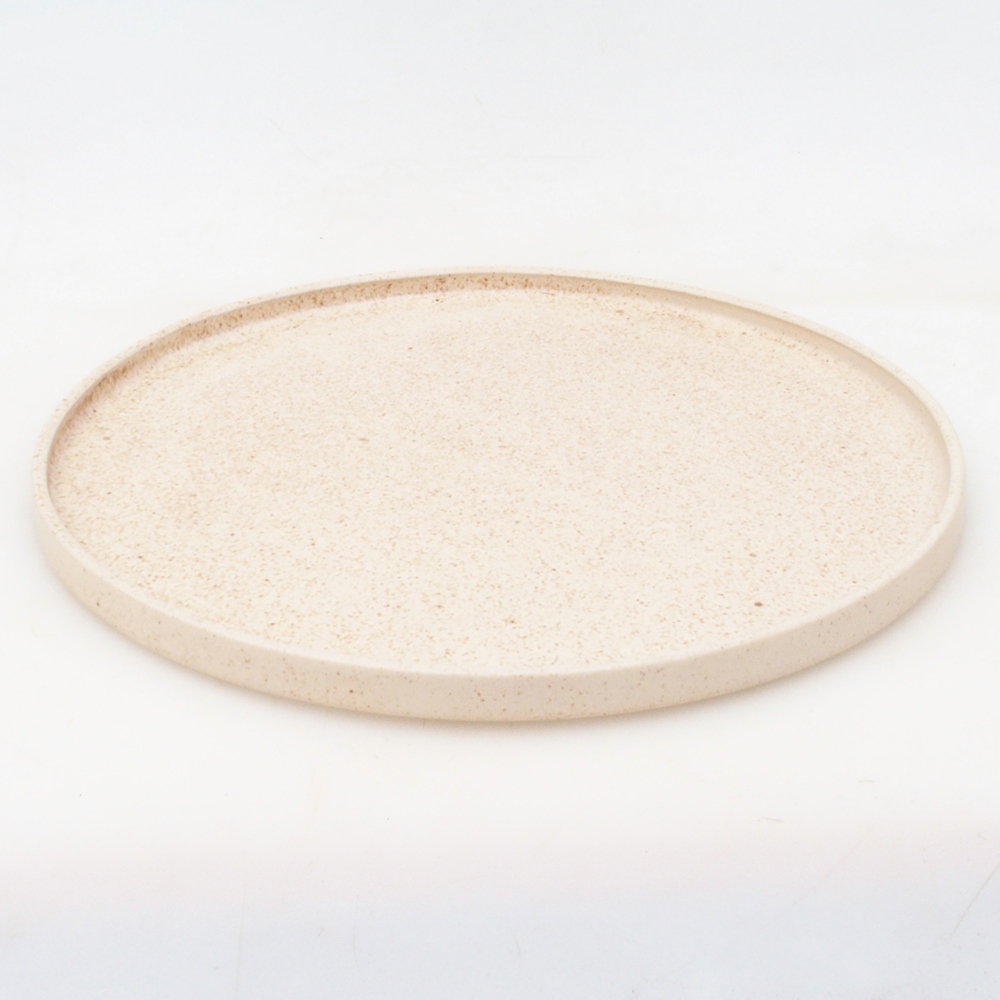 Ronde Bonsai Console D7-L - 28 x 28 x 1,5 cm - beige