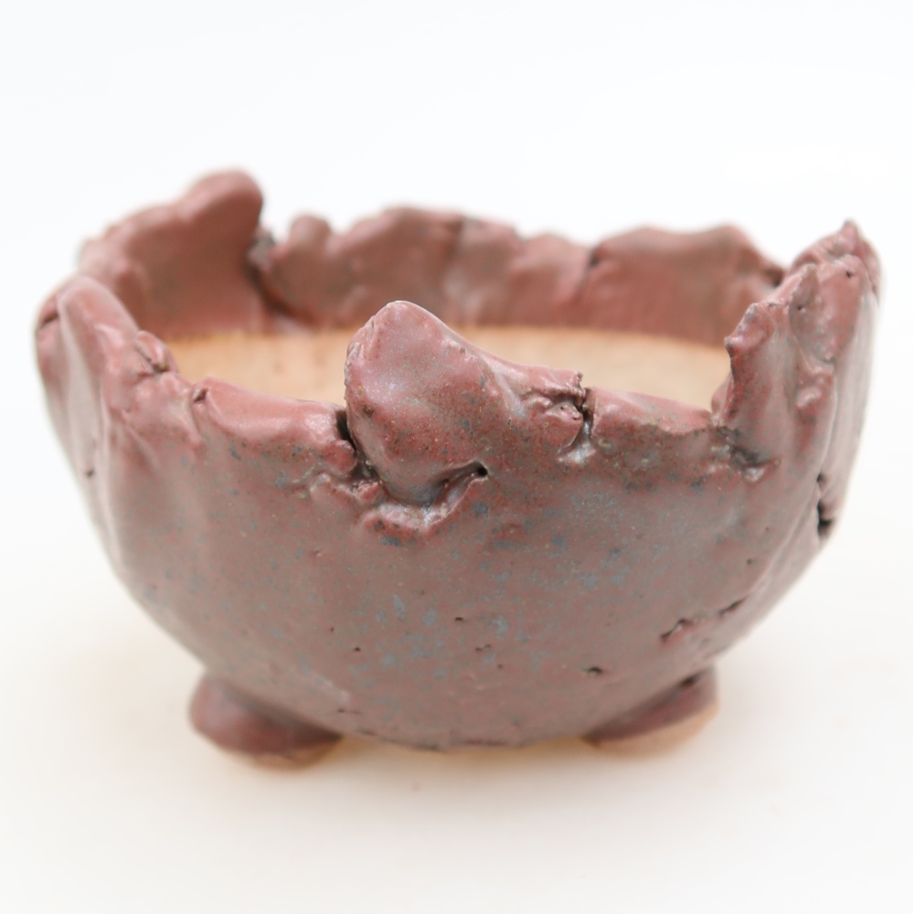 Keramische schaal  10,5 x 10,5 x 6 cm, kleur: roze