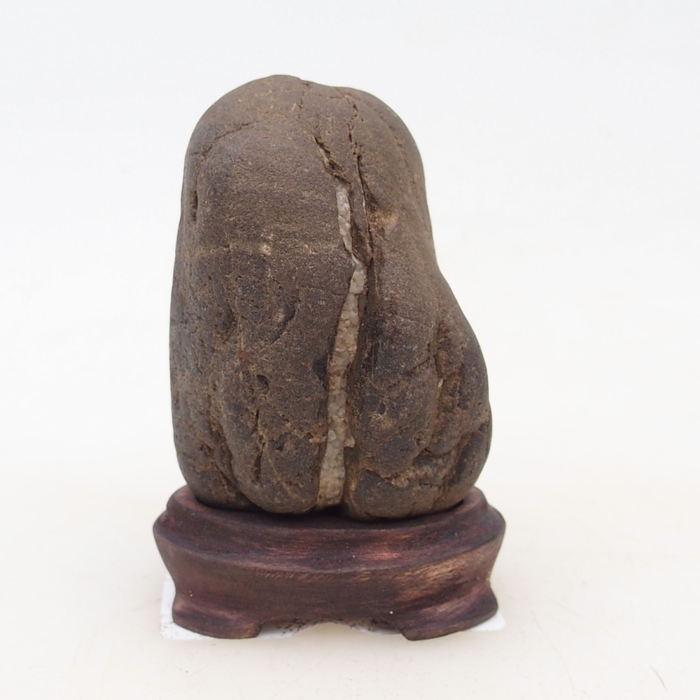 Suiseki - Steen met DAI (houten basis)