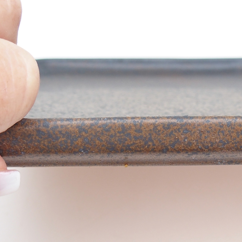 Keramische kom H07 - 28 x 19 x 1,5 cm - bruin