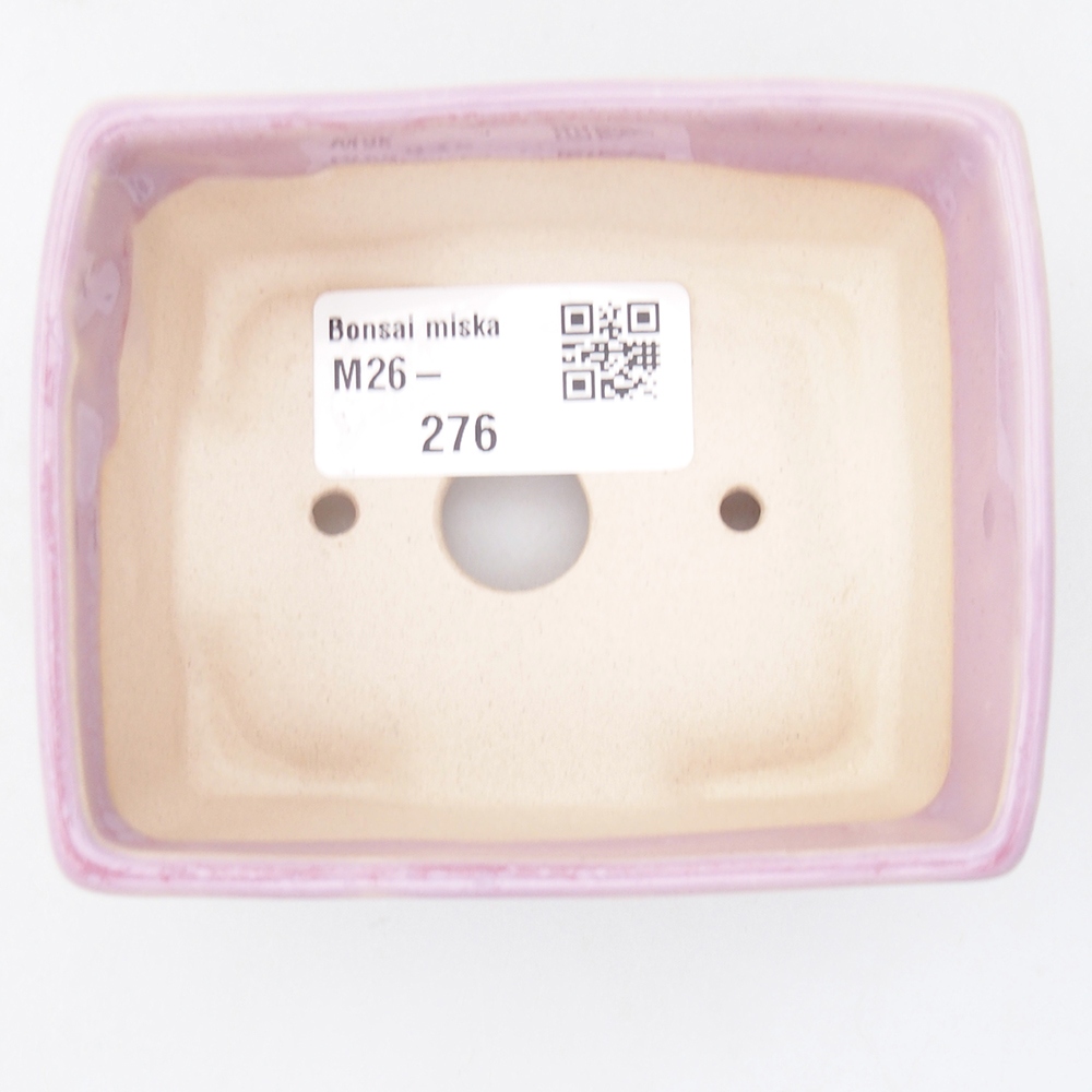 Mini bonsaischaal 9 x 7 x 4 cm, roze