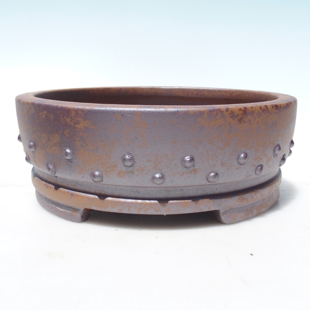 Kom 25 x 25 x 9 cm bruin