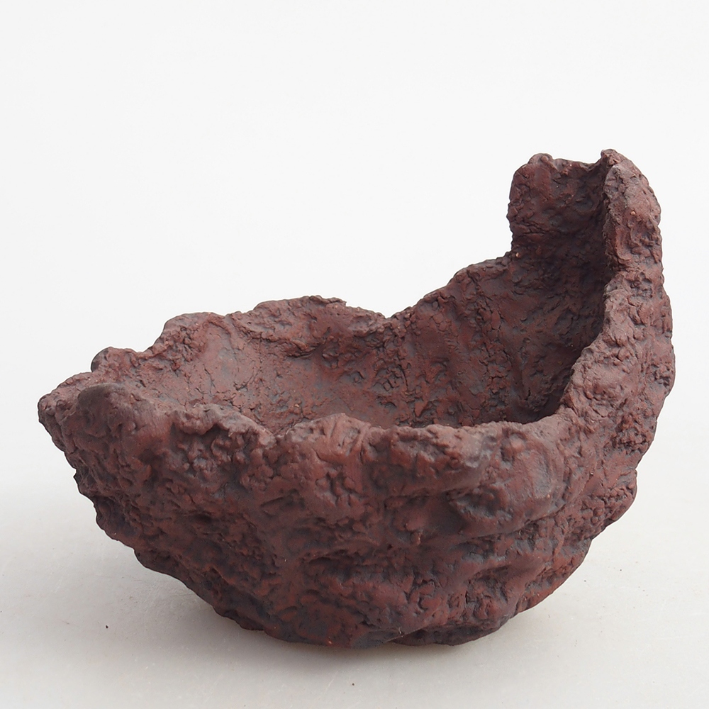 Keramisch Schelp 10 x 8 x 8,5 cm , kleur bruin