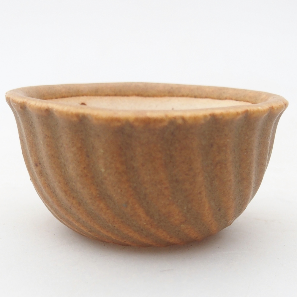 Mini bonsaischaal 5,5 x 5,5 x 3 cm, bruin