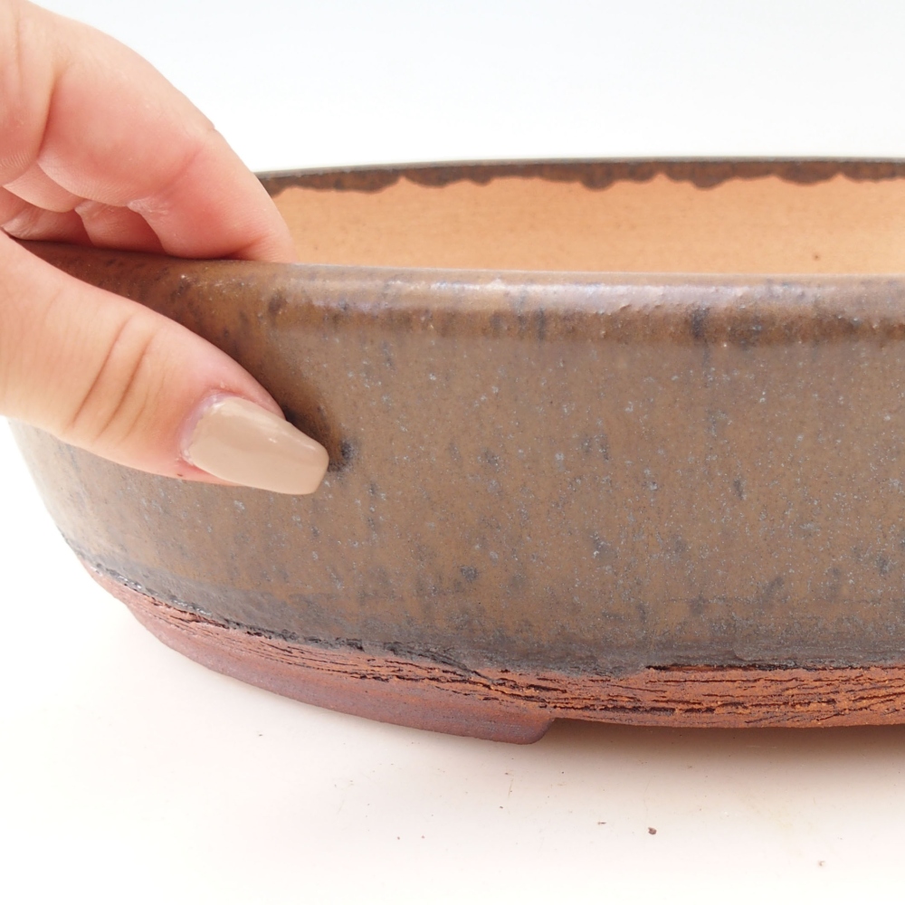 Bonsaischaal 32 x 25 x 8 cm , kleur bruin