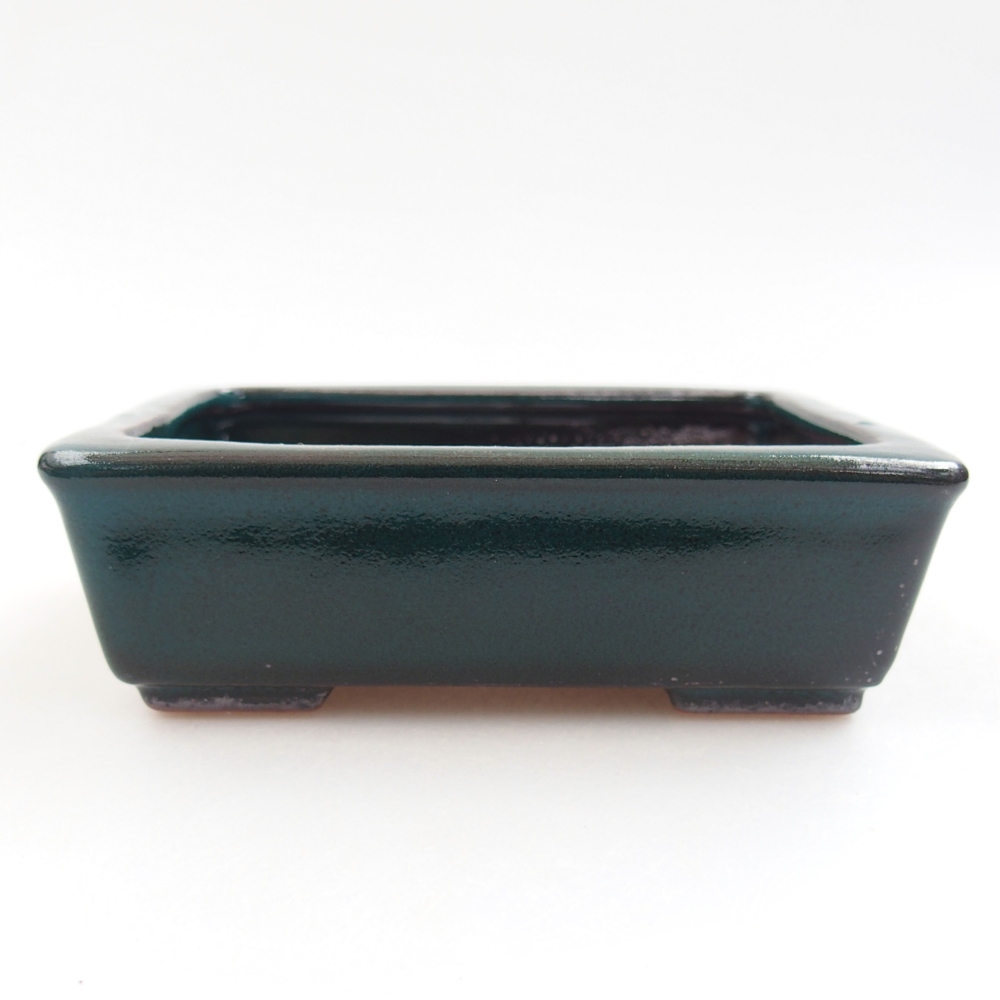 Bonsaischaal van keramiek 22 x 17 x 5 cm, groen