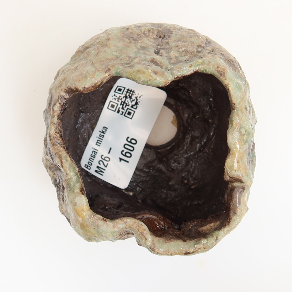 Keramische schaal  5,5 x 5,5 x 5,5 cm , kleur groen