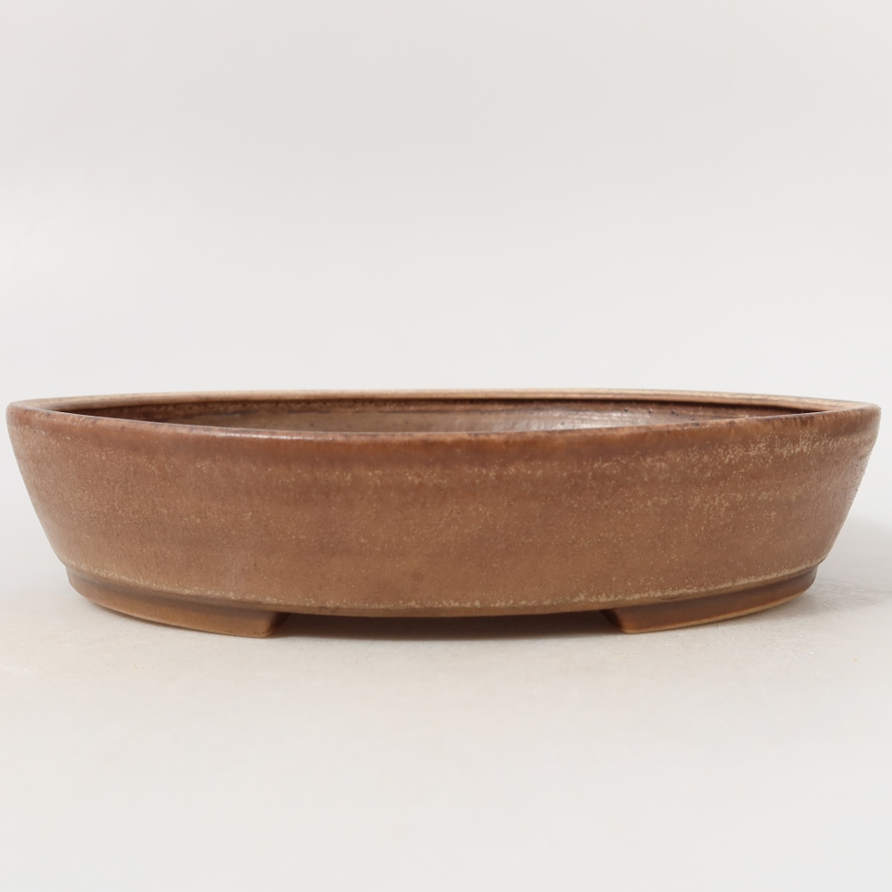 Bonsaischaal van keramiek 22,5 x 20 x 4,5 cm, roze