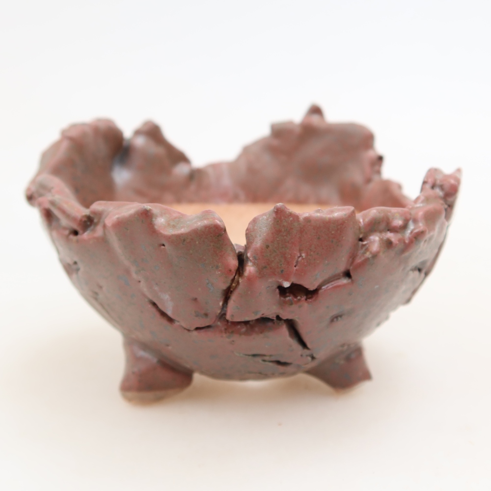 Keramische schaal  10,5 x 10,5 x 7 cm, kleur: roze