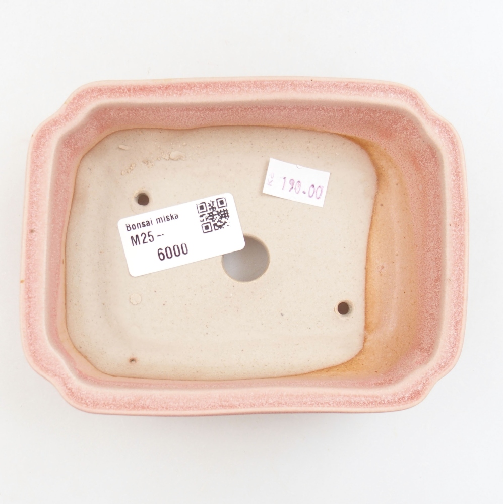 Bonsaischaal van keramiek 22 x 17 x 5 cm, groen