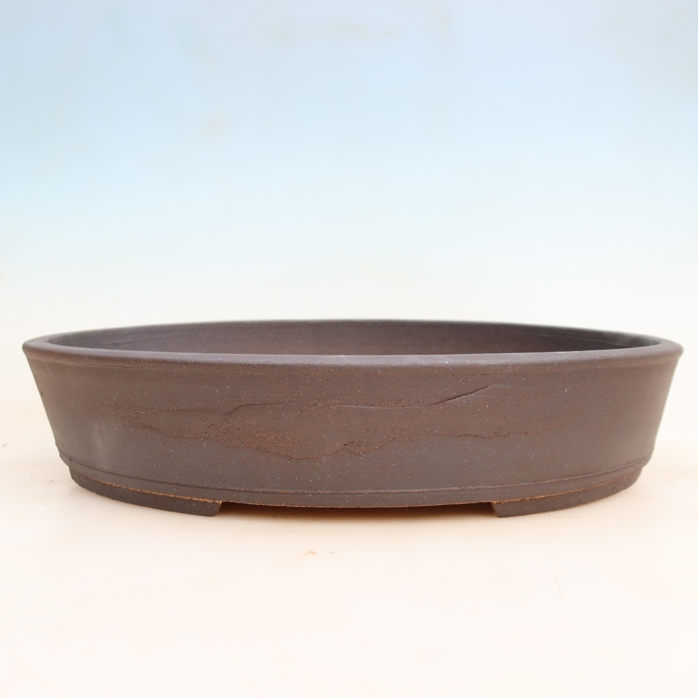 Keramische bonsaipot 38 x 30,5 x 7,5 cm, kleur bruin