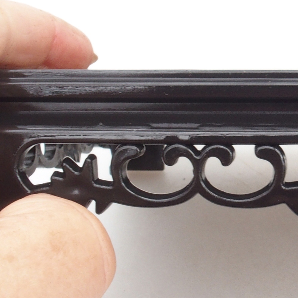 Bonsai tafel kunststof rechthoek 27 x 17,5 x 4 cm, zwart