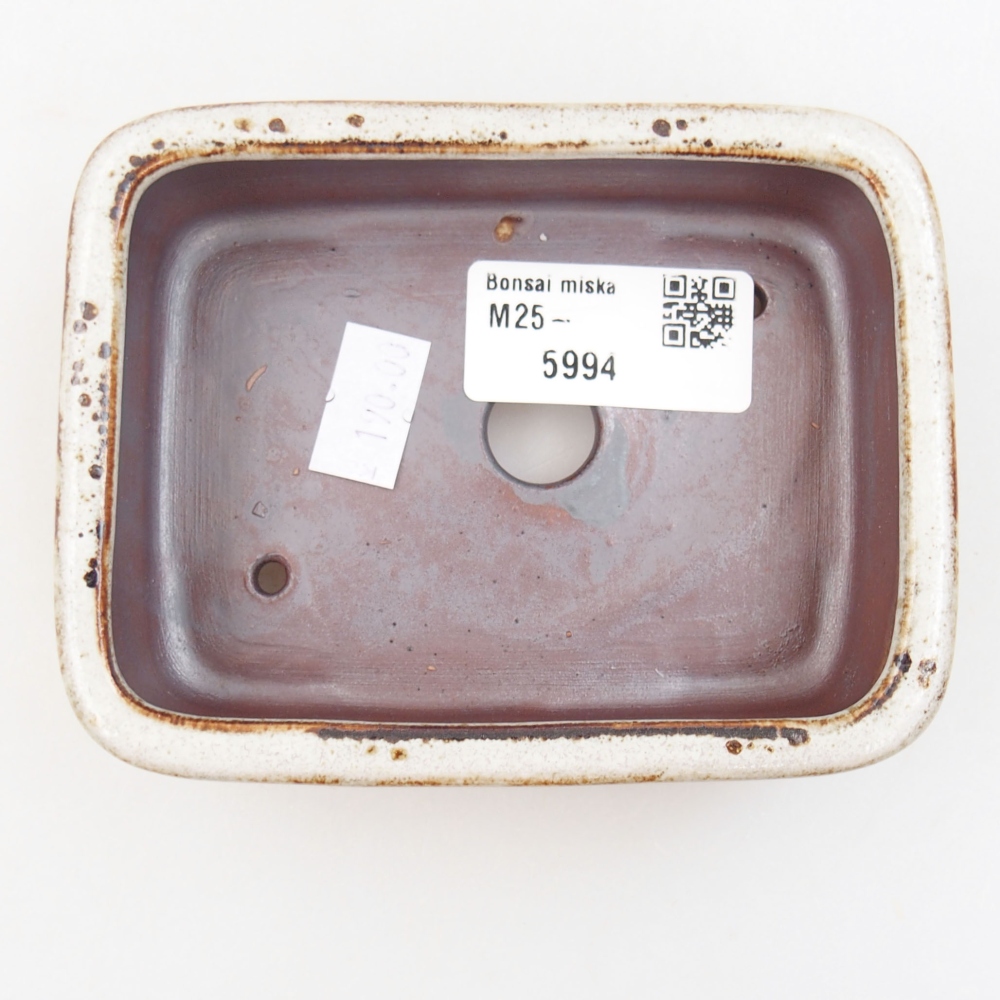 Bonsaischaal van keramiek 22 x 17 x 5 cm, groen