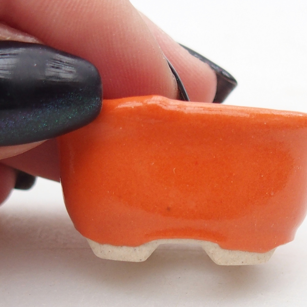 Mini bonsaischaal 3 x 2,5 x 2 cm, oranje