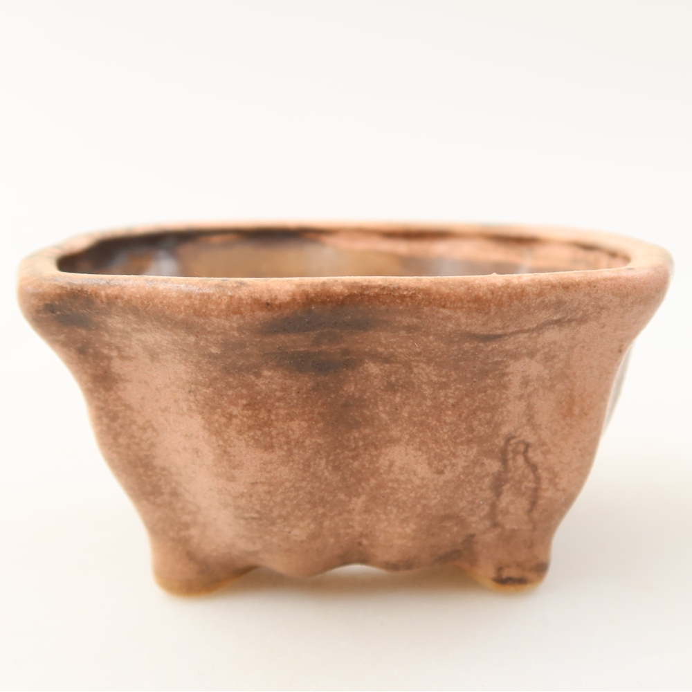 Keramische bonsaipot 7,5 x 7 x 3,5 cm, kleur roze