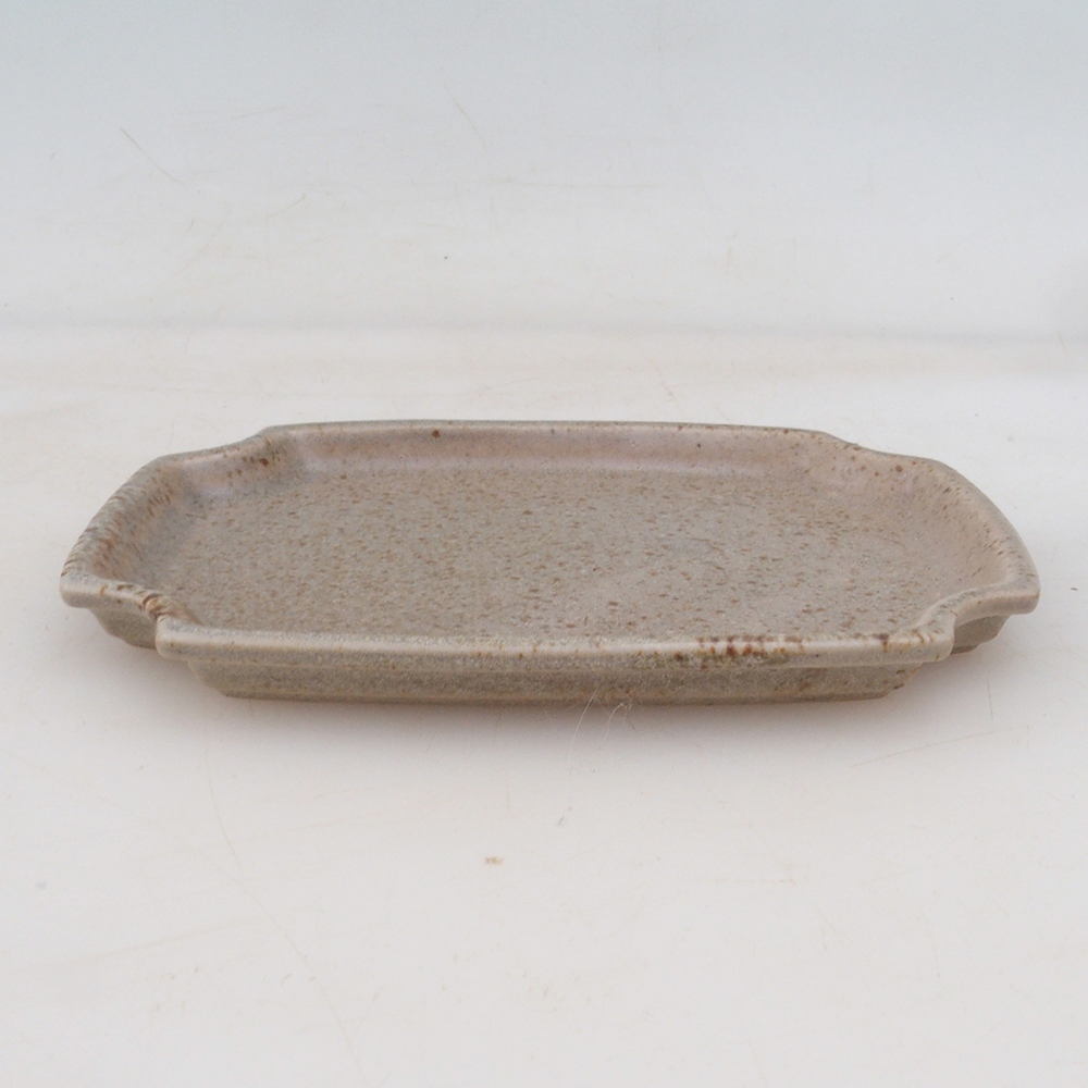 Keramische schotel H01 - 11,5 x 8 x 0,5 cm - beige