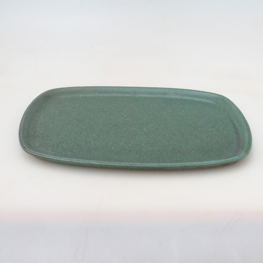 Keramische schotel H09 - 28,5 x 19,5 x 1,5 cm - groen