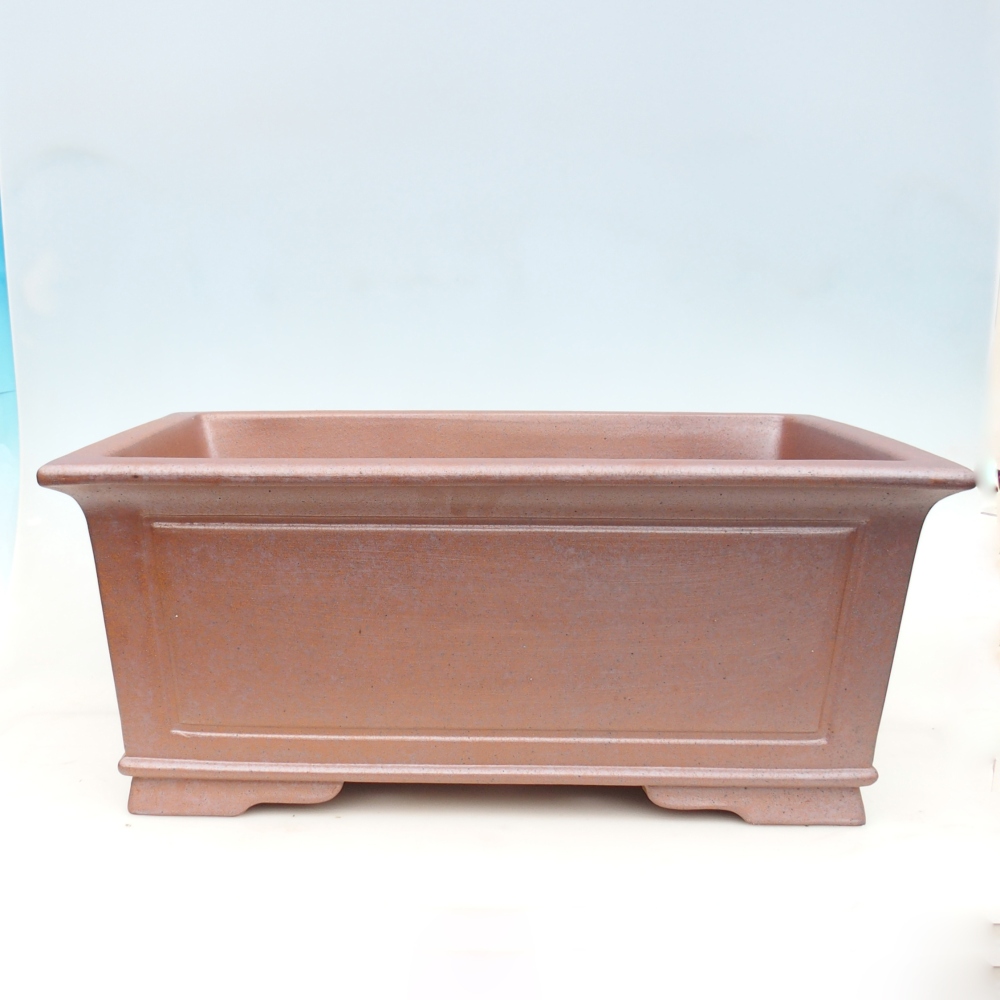 Bonsaischaal van keramiek 61 x 46 x 25 cm , metaalkleur - UITSLUITEND PERSOONLIJKE AFHAAL of transport per pallet