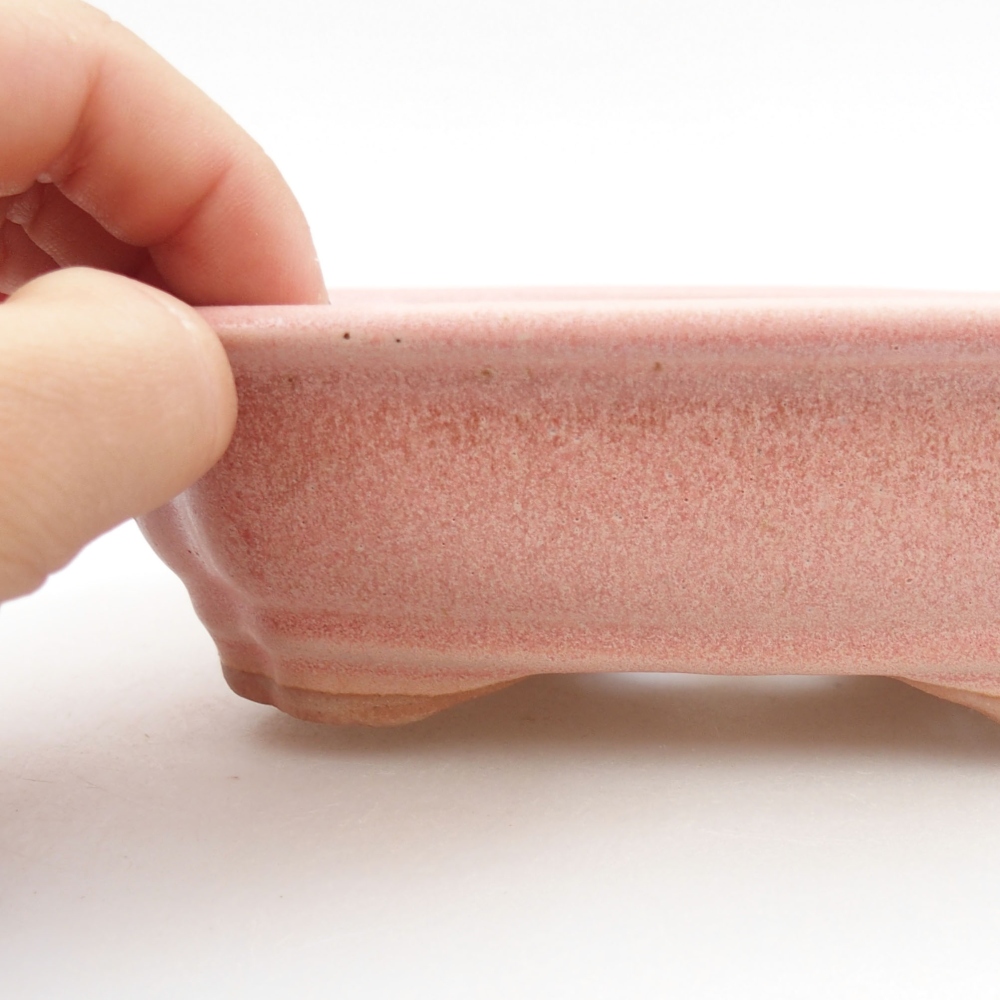 Bonsaischaal van keramiek 22 x 17 x 5 cm, groen