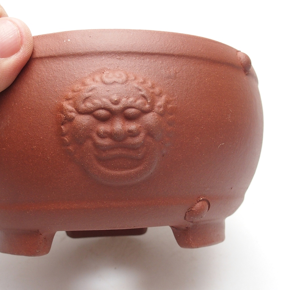 Kom 15 x 15 x 8 cm baksteenkleur