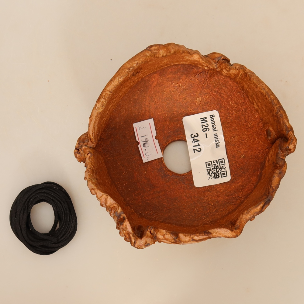 Keramische schaal voor Kokedama, 10 x 9,5 x 6 cm, kleur: roze