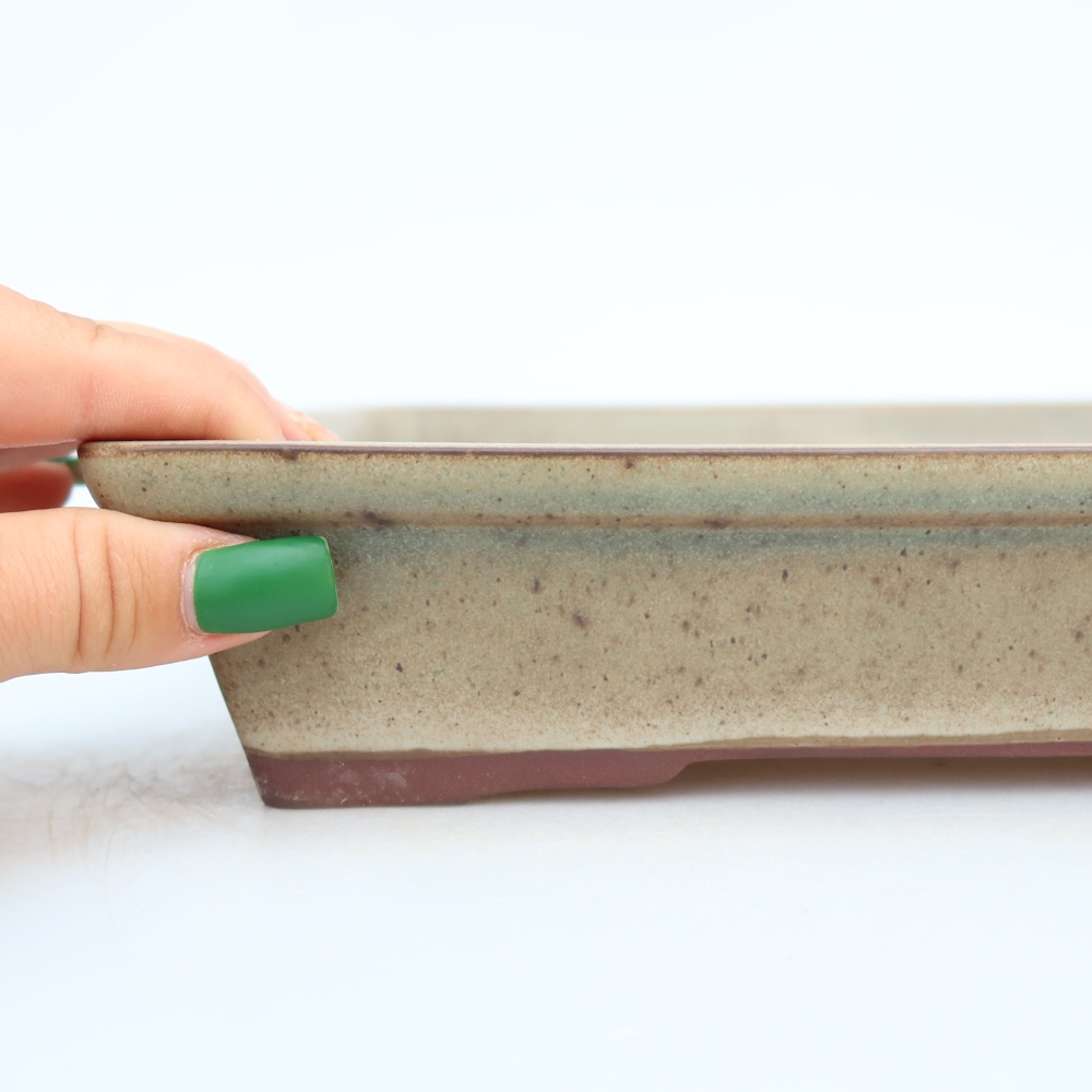 Keramische schaal  26 x 19,5 x 5,5 cm, kleur beige