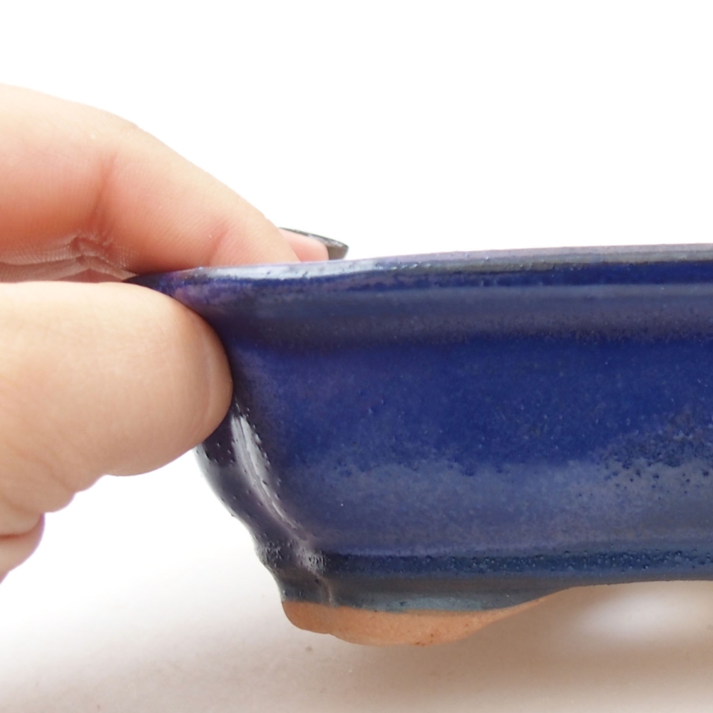 Bonsaischaal van keramiek 22 x 17 x 5 cm, groen