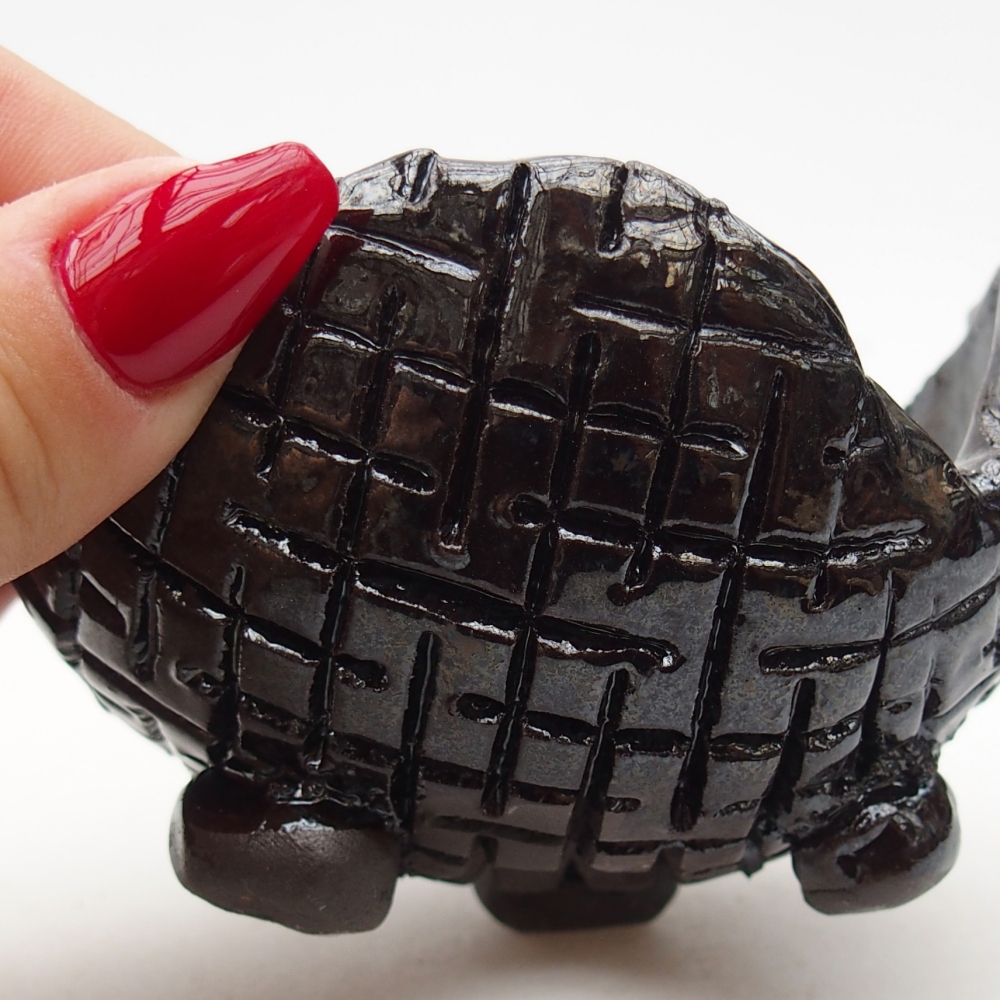 Keramische schaal 9 x 9 x 6 cm , kleur zwart