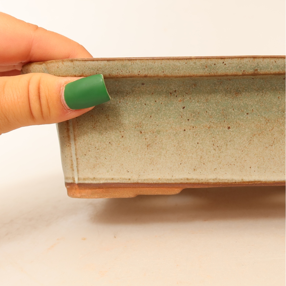 Keramische schaal  20 x 15,5 x 5,5 cm, kleur: beige