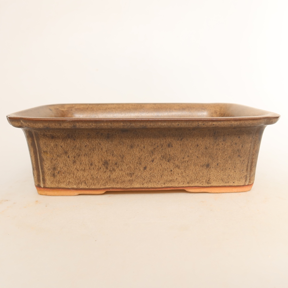 Keramische schaal  20 x 15,5 x 5,5 cm, kleur bruin