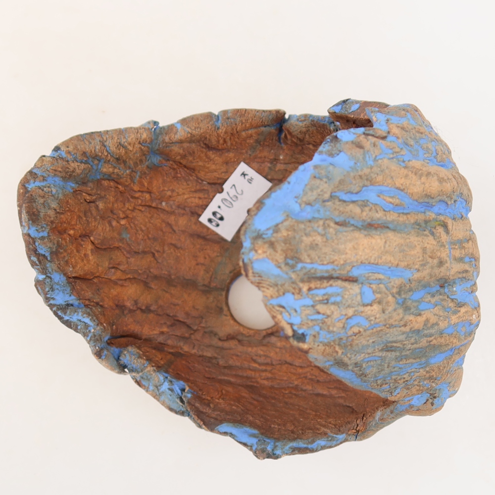 Keramische schaal  11 x 10 x 11,5 cm, kleur: blauw